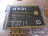 Original Epson Tinten Patrone T0714 Yellow Gelb