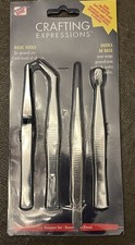 2007 Crafting Expressions 4pc Tweezers Set For Crafting