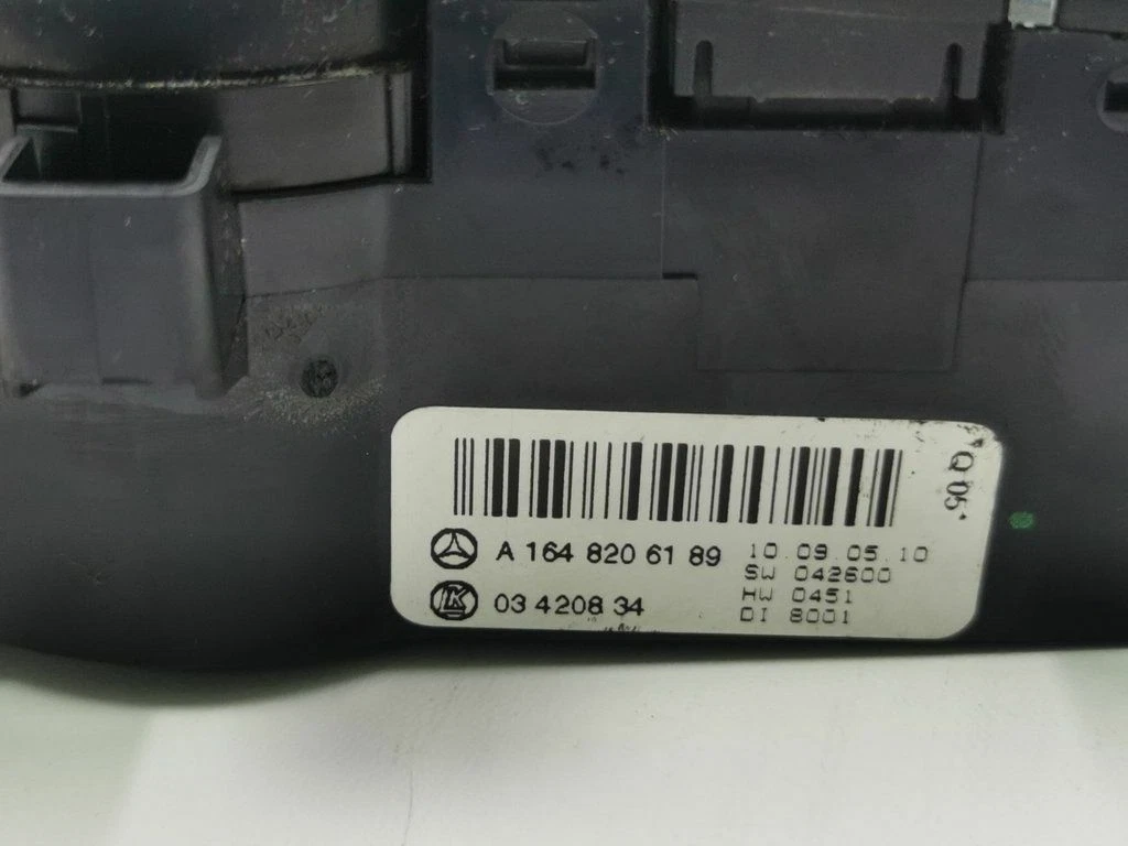 Mercedes-Benz ML W164 2006 Diesel Pilot Air Con A1648206189  