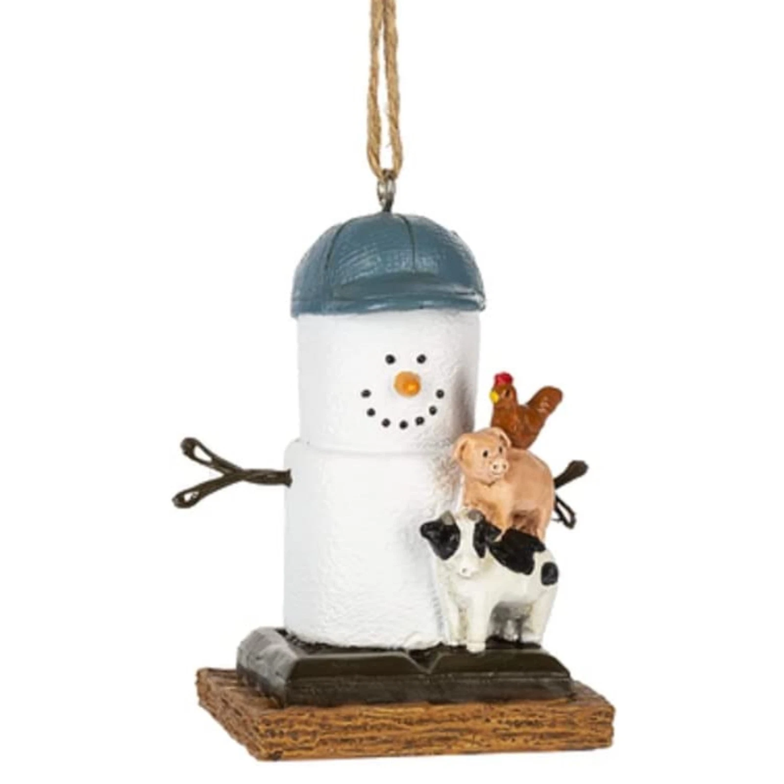 Ganz S'mores Farmer Ornament - Thumbnail 2