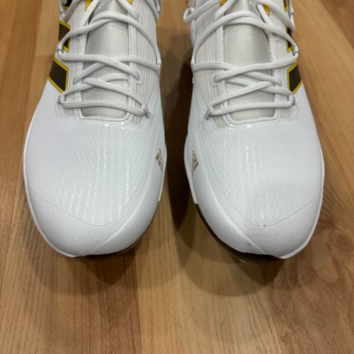 Adidas Adizero Baseball Metall Stollen weiß gelb braun Padres GX5836, Herren 13,5 - Bild 5 von 7