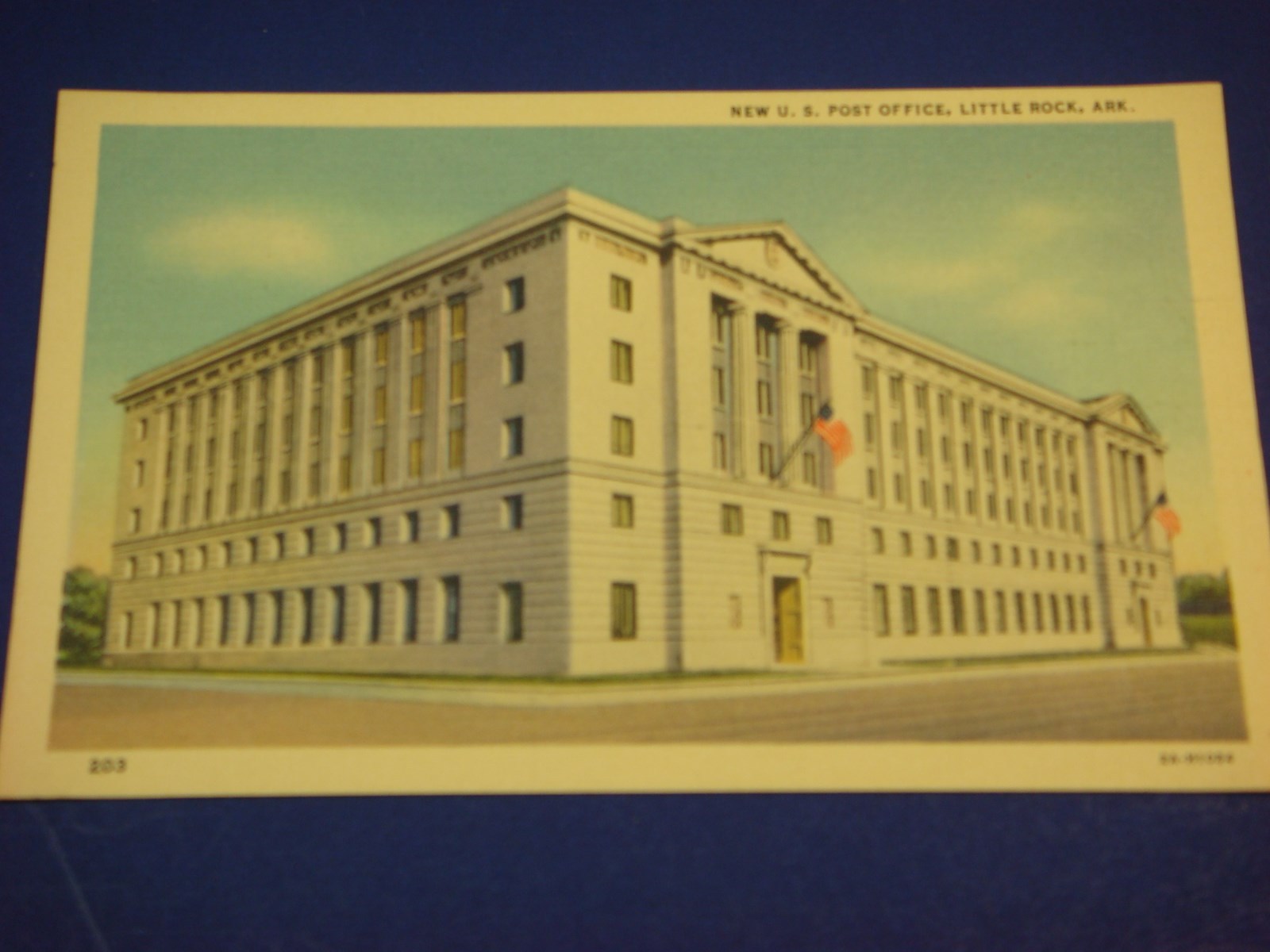 New U.S. Post Office, Little Rock Arkanas Vintage Colorful Postcard PC6