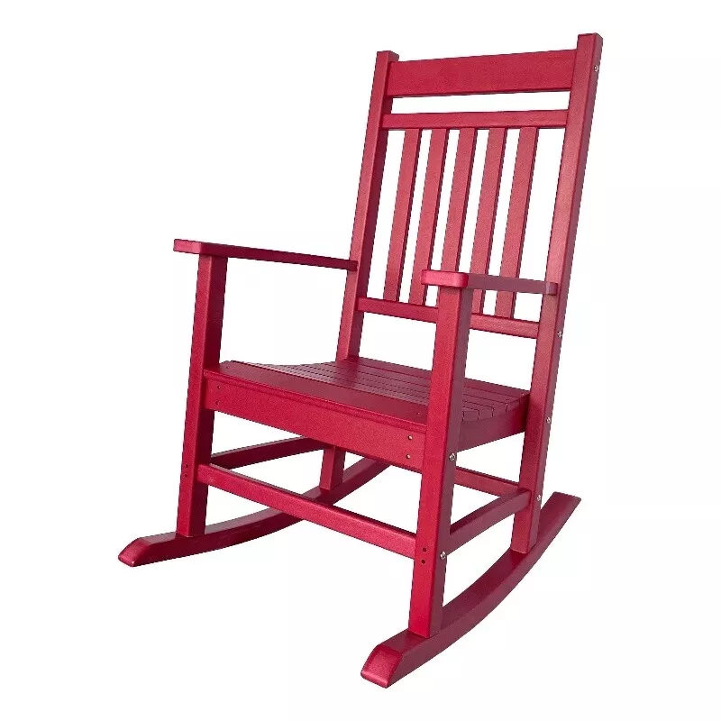 Shine Company All Weather Traditional Resin Patio Porch Rocker in