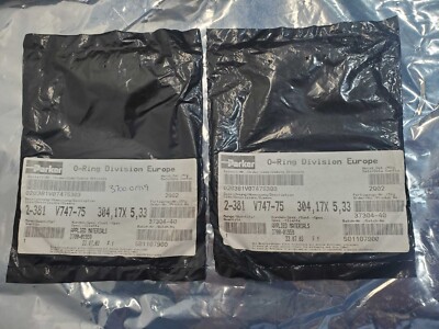 2 AMAT 3700-01959 O-Ring ID 11.975 CSD .210 75 DURO BLK, 106974