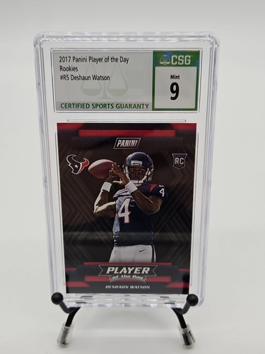 CSG 9 2017 PANINI PLAYER OF THE DAY DESHAUN WATSON #5 RC GRADED - 第 1/2 張圖片