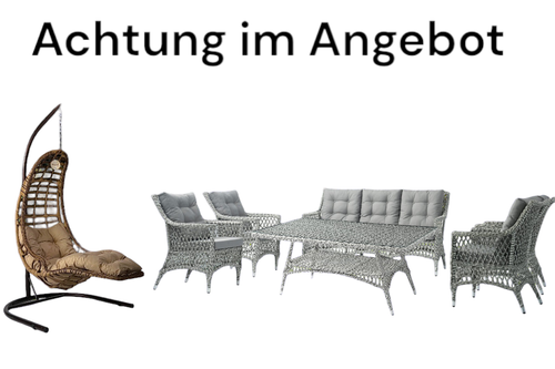 Set Preis Lounge Set Garten, Liegeschaukel von Capri, Terrassenmöbel