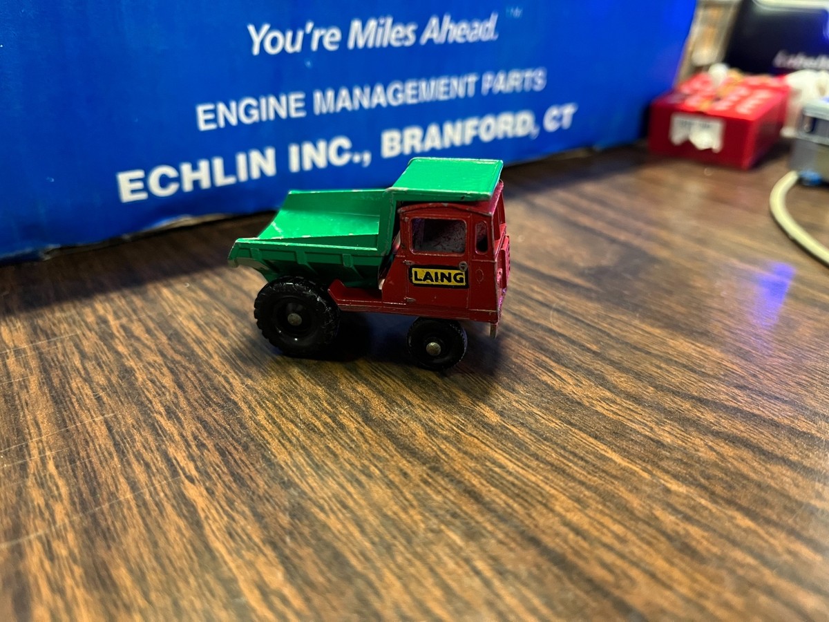 MATCHBOX 　No.2 MUIR-HILL DUMPER　1961 1961 Matchbox Lesney No. 2 Muir Hill Dumper Green/Red LAING