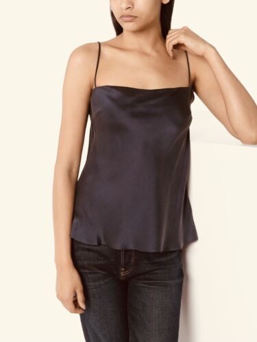 St Agni BELLE TOP Camisola NEGRO XL 100% Seda Lavada con Arena Satén Mínimo G... - Imagen 2 de 12