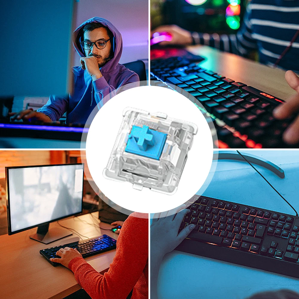Upgrade your typing experience with this set of 30 mechanical keyboard replacement switch axes for DIY keyboard customization and enhanced performance