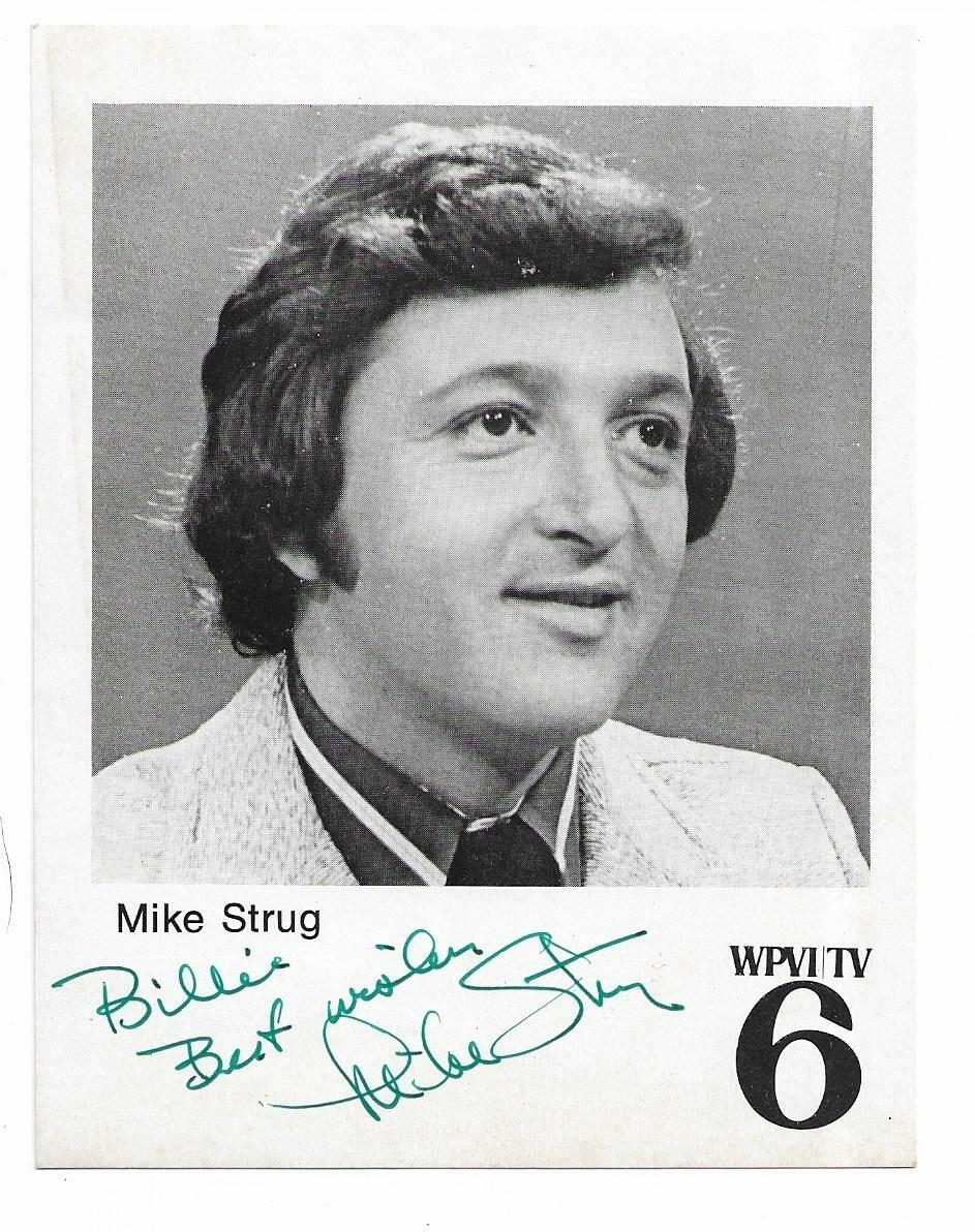 MIKE STRUG Autographed Signed x Photo Philadelphia Television WPVI  ABC