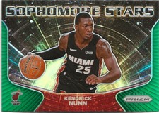 2020-21 Panini Prizm Kendrick Nunn Green Prizm SP Miami Heat