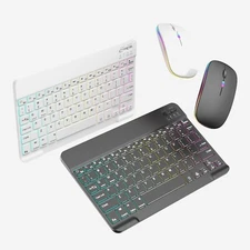 For Laptop PC Mac Windows Wireless Keyboard and Mouse Combo Rechargeable Quiet