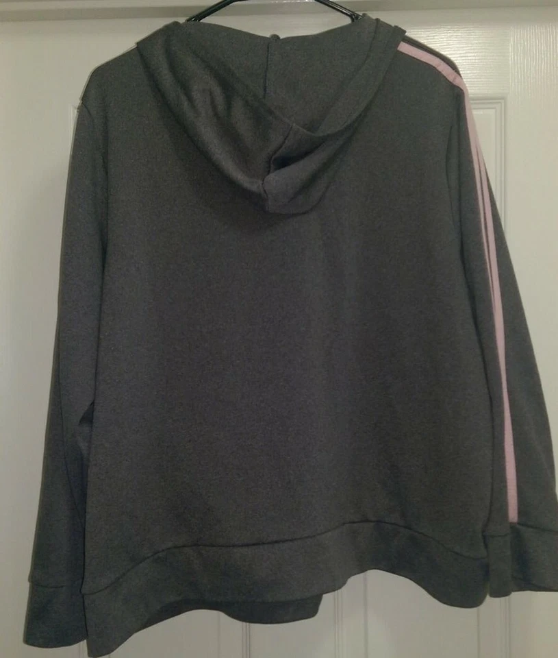 Venezia Womens Track Jacket Coat Size 18/20 18W/20W Gray Pink - Image 3 of 3