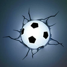 3D FX Deco LED Night Light Mini Soccer Wall Deco Gift Toy Christmas Football Hot