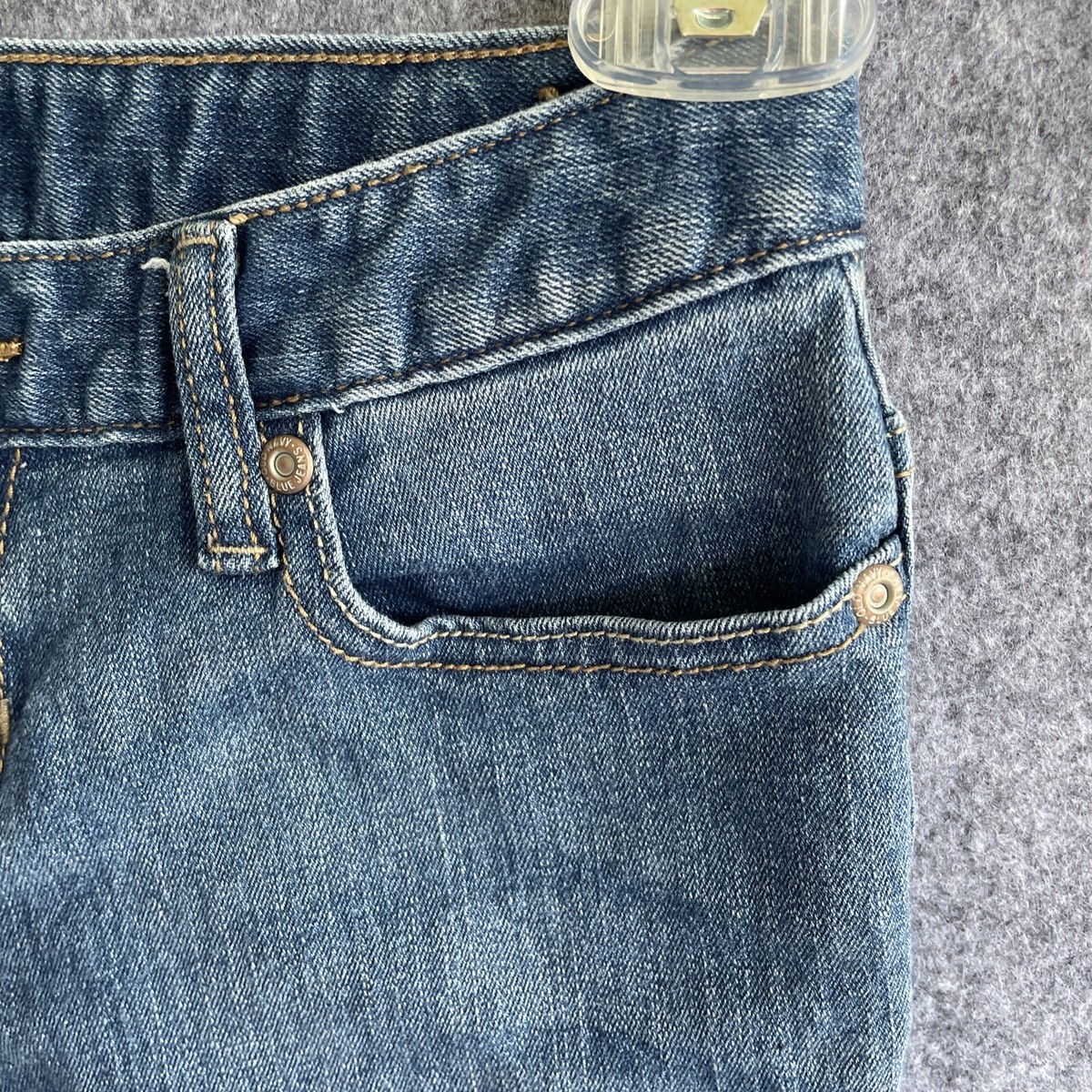Jeans Fille Old Navy Taille 10 Slim - Super Skinny, Taille Ajustable, Bleu