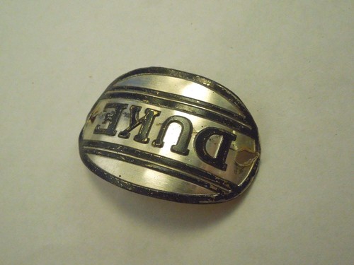Vintage DUKE Bicycle Head Badge Emblem Logo - Picture 5 of 7