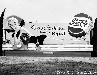 50s PEPSI　ペプシ　ビンテージ看板 Pepsi-Cola Billboard - 1950s - Vintage Photo Print | eBay