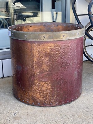Vintage Hand Hammered Copper Planter | eBay