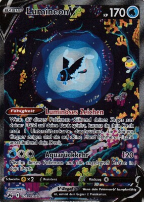 Lumineon-V GG39/GG70 FULLART Zenit der Könige Pokemon Karte Deutsch
