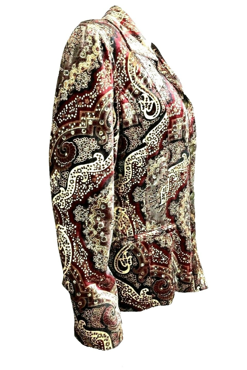 Chicos jacket size 1 multicolor sequin elegant bu… - image 3