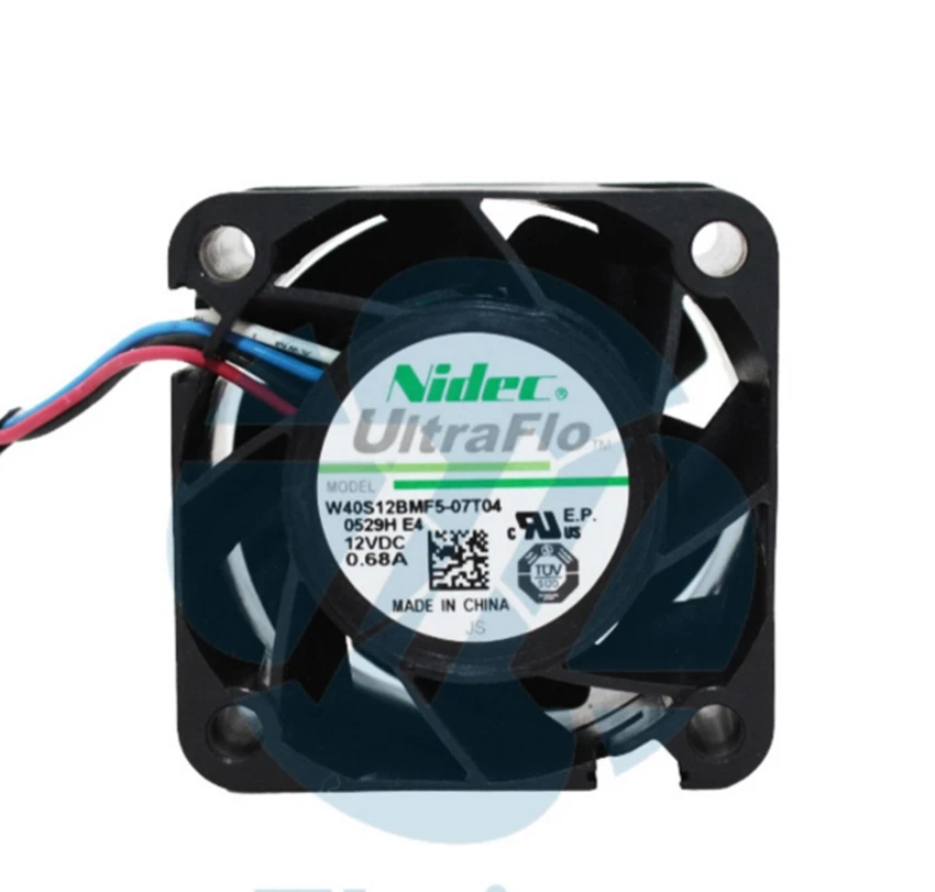 Nidec W40S12BMF5 -07T040529H 4028 12V 0.68A 4-wire Apw9 Ant S17 T17 Fan - Image 2 of 4