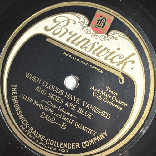 10" 78 RPM-Allen McQuhae-Dreamy Melody/When Clouds Have Vanished and Skies Are - Picture 3 of 4