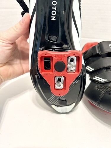 Peloton Cycling Black White Cleats Bike Riding Shoes Size EU 42 Women 11 Men 9 - Picture 7 of 9