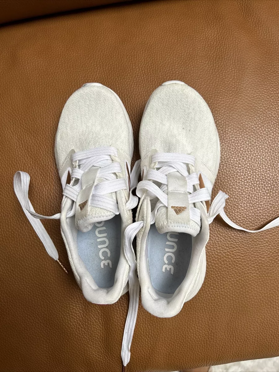 White Adidas Bounce Sneakers eBay
