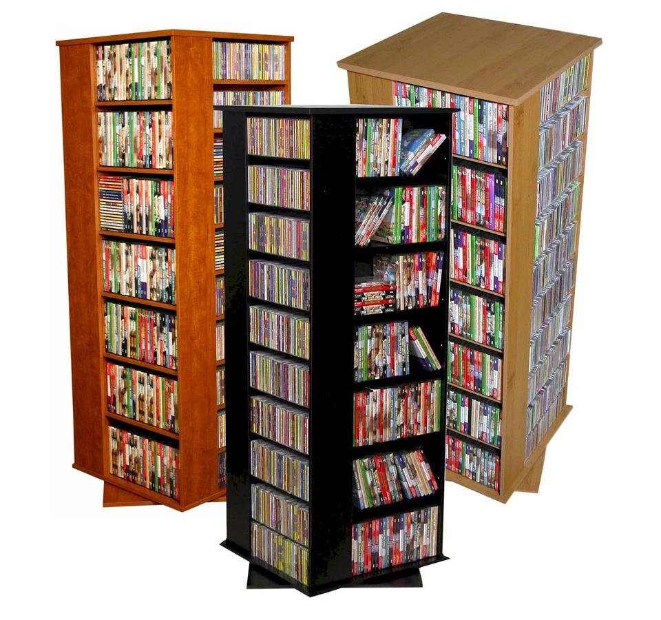 VENTURE HORIZON Huge 1600 CD 756 DVD Spinner CD/DVD Storage Rack NEW
