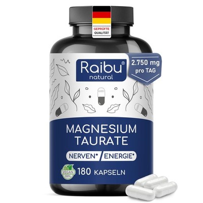 Magnesium Taurat 2750 mg pro Tag 180 Kapseln davon 240 mg elementares Magnesium