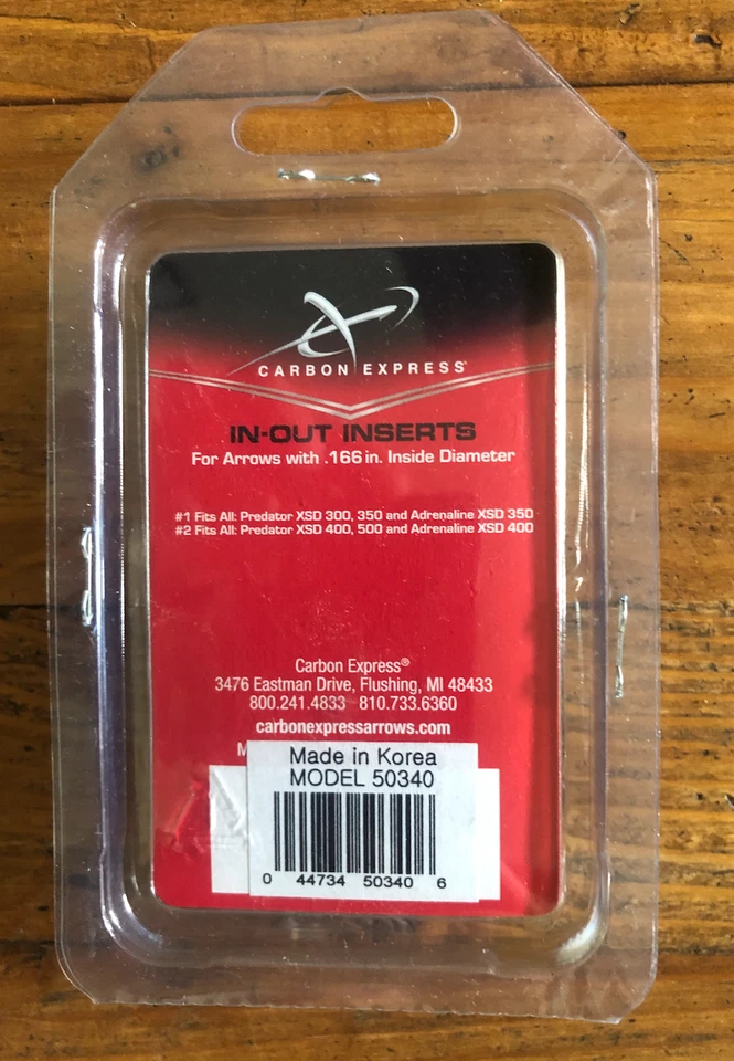 Carbon Express INSERTS #2 .166 INSIDE DIAMETER XSD 12-Pack MPN 50340 - HALF OUT - Image 2 of 3