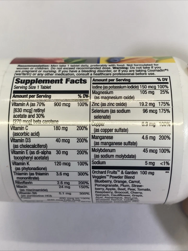 Nature's Way Alive! Hombre 50+ Multivitamínico Completo 50 Comprimidos EXP 11/2026 Foto 4 de 4