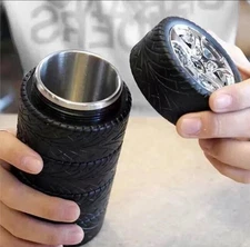 Tire Coffee & Tea Mug Stainless Steel Interior Durable Cup 11 oz Decorative Mug