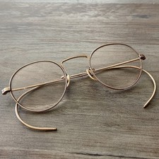 Vintage American Optical AO 1/10 12K Gold Filled Etched Wire Rim Eyeglass Frames