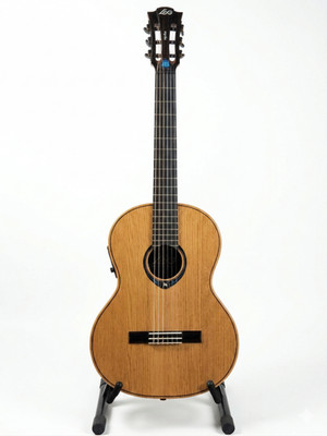 LAG Tramontane CHV15E HyVibe Smart Nylon Gitarre mit Koffer & Zubehör