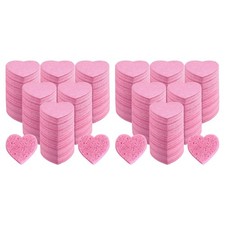 200 Spugne per il Viso Compresse A Forma di Cuore, Spugne per La  del Viso,9722
