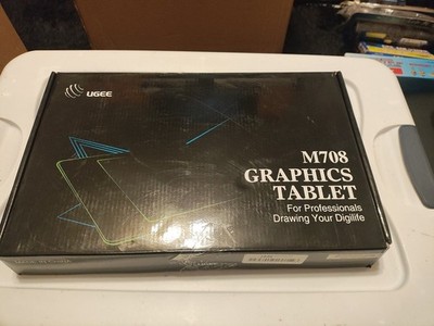 Ugee M708 Graphic Drawing Tablet, 10x6 in - Black (FBA_UG-M708-US)