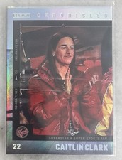 2025 Panini CAITLIN CLARK Chronicled - #58 - Superstar A Super Sports Fan - Holo
