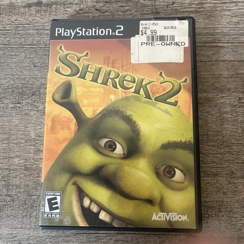 Shrek 2 (Sony PlayStation 2 PS2, 2004) CASE AND DISC ONLY