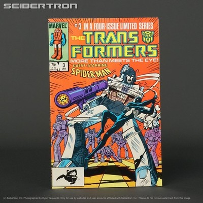 THE TRANSFORMERS #3 1st ptg Spider-Man Marvel Comics 1985 (CA) Texeira 210209A