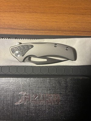 AZUSA BLADEWORKS BLITZKRIEG TITANIUM FOLDING KNIFE M390 