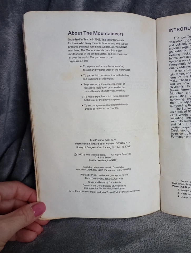 Darrington & Index Rock Climbing Guide Fred Beckey The Mountaineers 1976  - Image 4 of 4