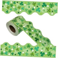 69 Feet St Patricks Day Bulletin Board Decorations Lucky Green Shamrock Clover
