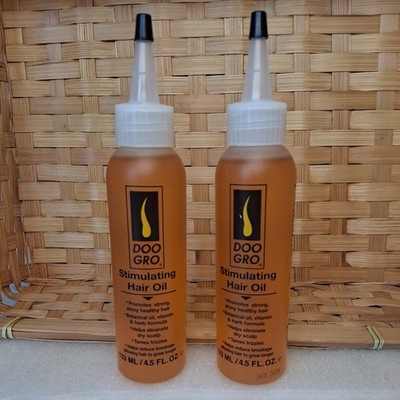 DOO GRO Stimulating Hair Oil Botanical Oil & Herb Formula 4.5 Oz Set Of Two New