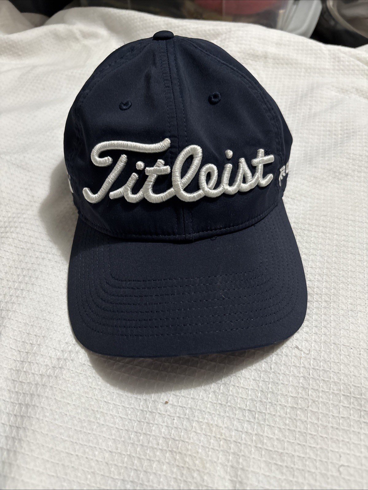 Titleist FJ Footjoy Pro V1 Golf Hat Cap Fitted Stretch fit Blue Adjustable