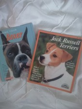 Lot de 2 livres série Barron's Training Your Dog : Boxer et Jack Russell Terrier