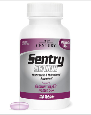 21st Century Sentry Senior Women 50 Plus Tablets, 100 Count (27542)