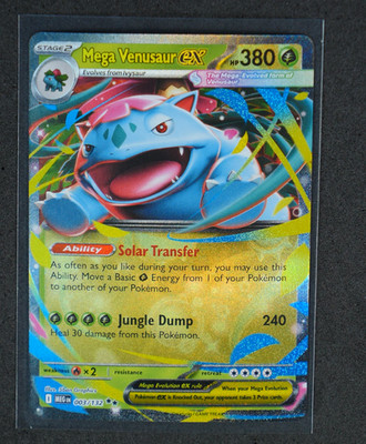 Mega Venusaur ex Holo Double Rare #003/132 ME01: Mega Evolution 2025 NM