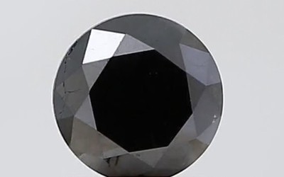 Natürlicher Diamant 1ct Schwarz VS2 Brillant Geschenk Konfirmation Taufe Hochzeit