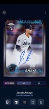 Topps Bunt Chrome '24 Jacob Amaya Rookie Signature Super Rare DIGITAL